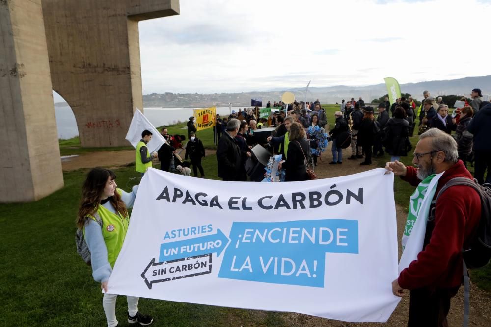 Manifestación "Asturies, un futuro sin carbón" de colectivos ecologistas.