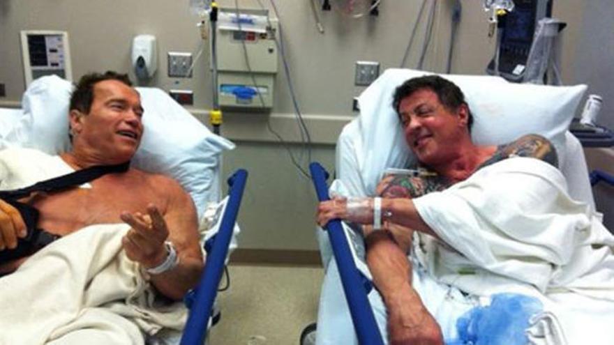 Schwarzenegger y Stallone.