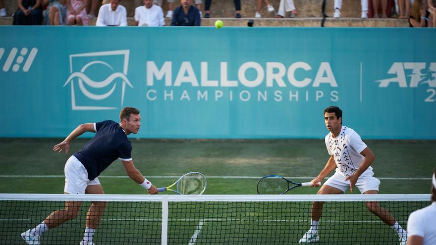  Jaume Munar y Lucas Miedler, durante el partido ante Haas y López