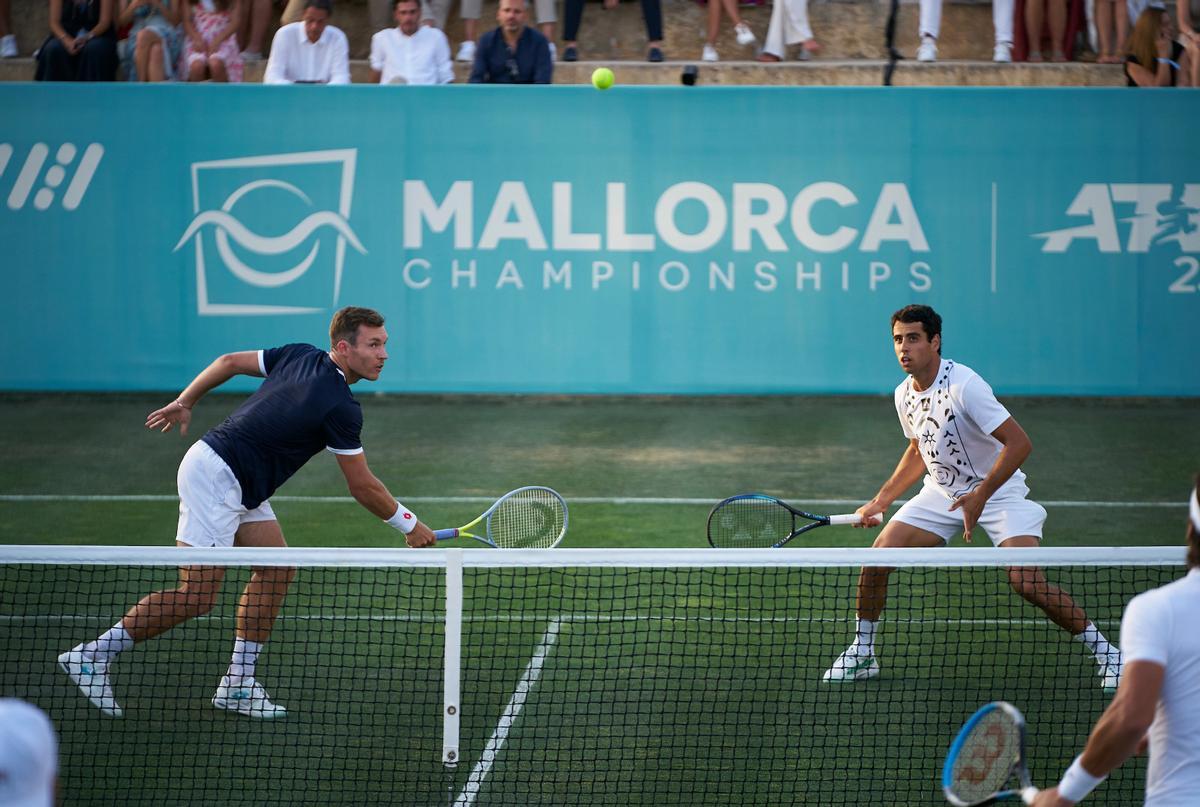 tenis Mallorca Championships, partido de exhibición. Jaume Munar y Lucas Miedler