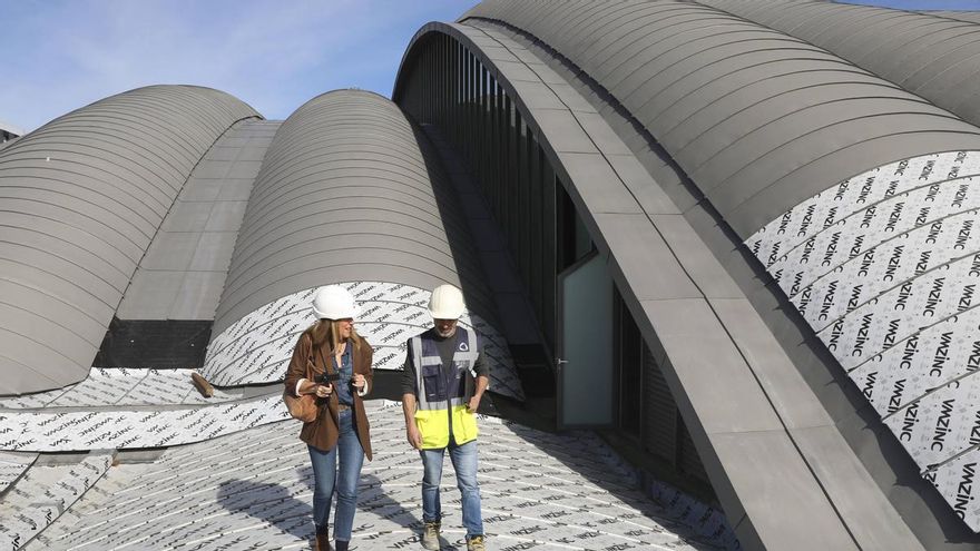 La plaza tan grande como el Tartiere que será la guinda al &quot;nuevo&quot; Palacio de los Deportes de Oviedo