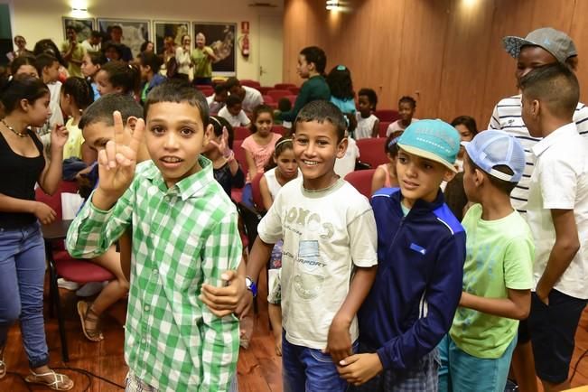 Bienvenida de los niños y niñas saharauis