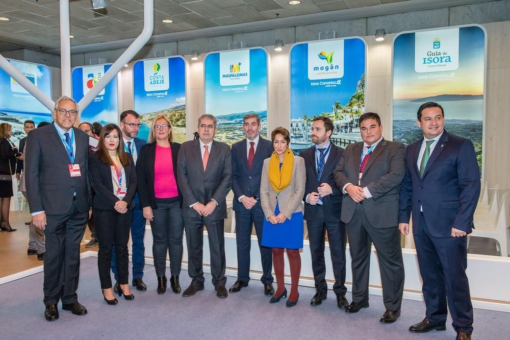 Inauguración del Pabellón de Canarias en la Feria Internacional de Turismo FITUR 2019.