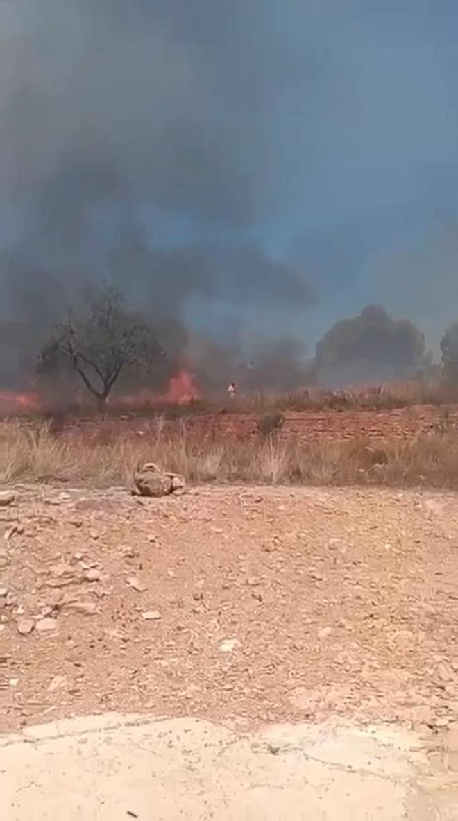 Un vídeo capta el origen del gran incendio de Castellón se ve a un hombre saliendo del lugar corriendo