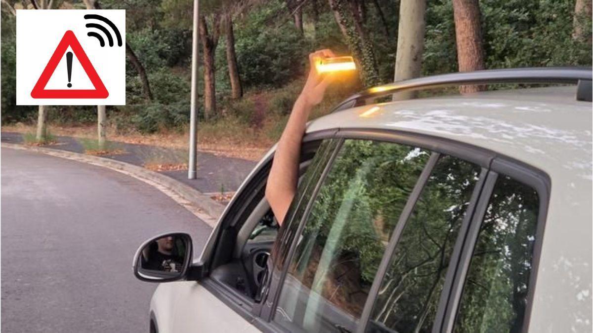 La señal V27, el nuevo "triángulo digital" que acompaña a las balizas V16