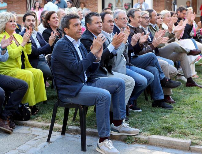 Mazon, Miró, Pérez Llorca, Sedano y Peralta, en el acto de Alcoy.