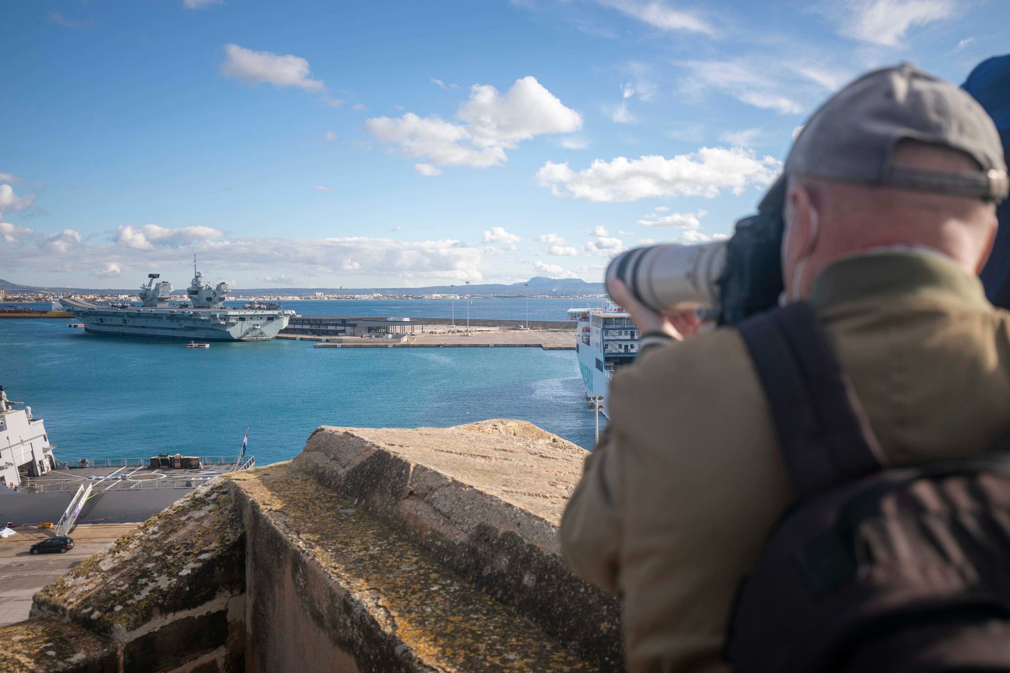 Altes Fort in Palma wird zum Aussichtspunkt auf britischen Flugzeugträger