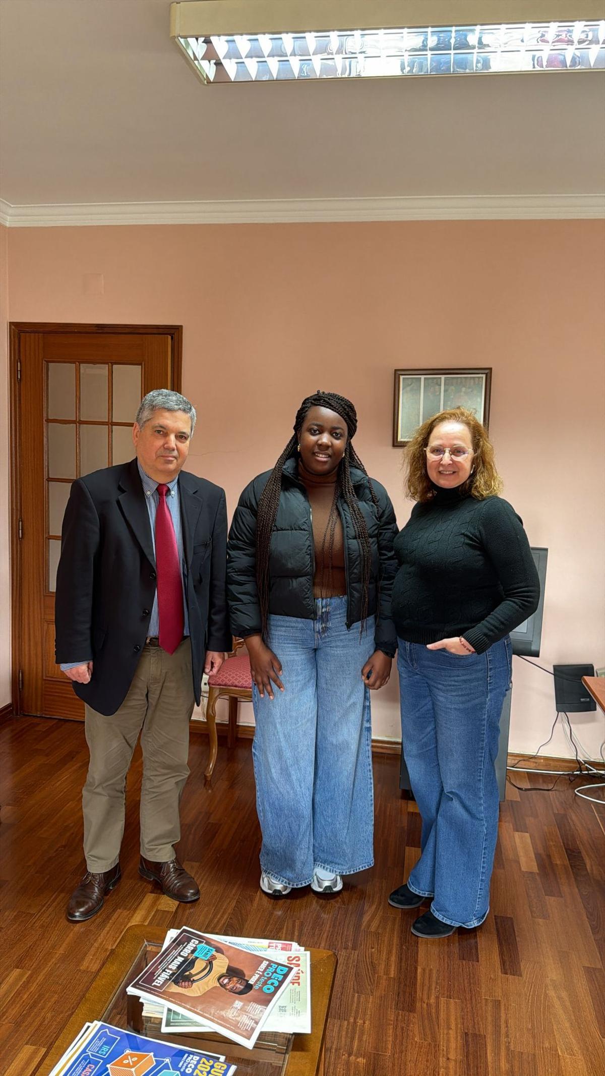 Estancia formativa de una alumna en un programa Erasmus.