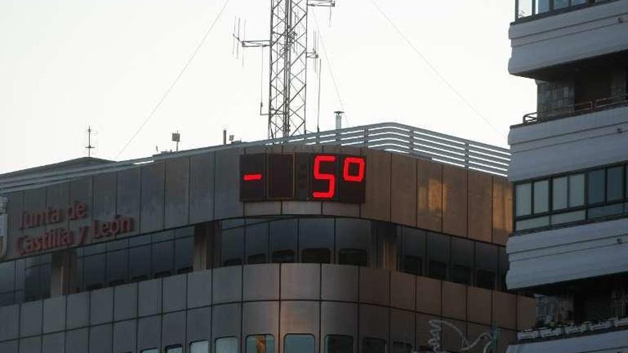 Temperaturas de cinco bajo cero en 2016.