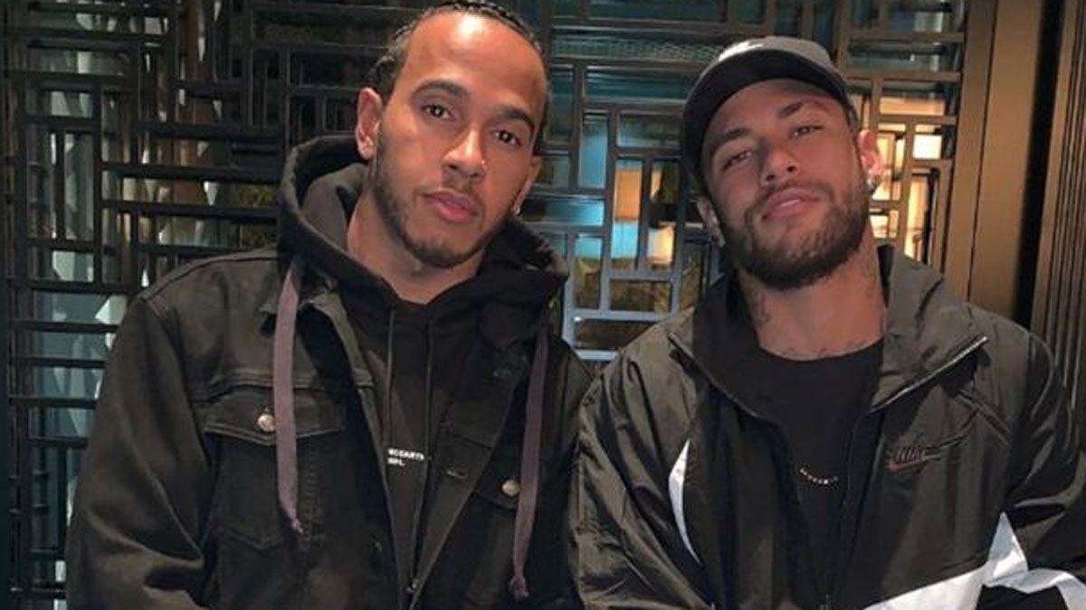 Hamilton y Neymar mantienen una larga relación de amistad