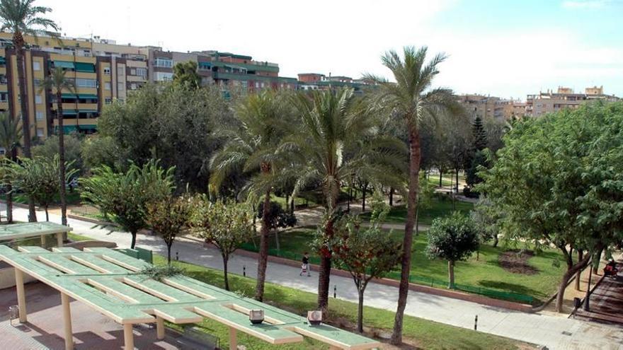 El Parque de la Compañía, que está situado en pleno centro de Molina de Segura.