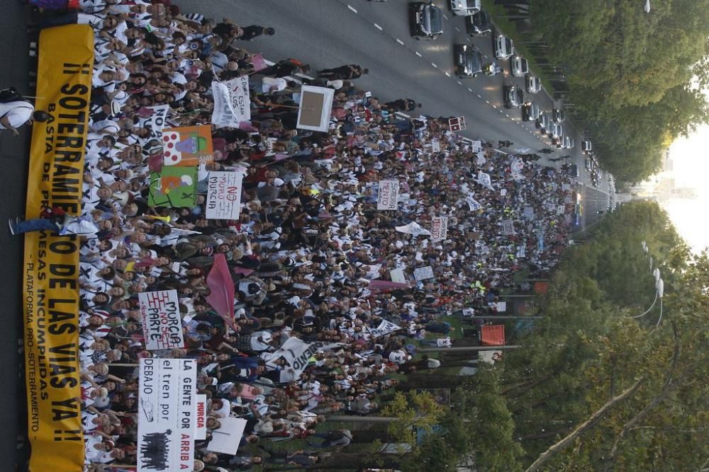 Manifestación contra el muro de Murcia en Madrid