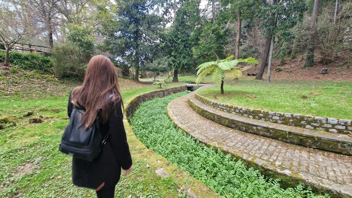 El parque Valdés Bermejo, en el entorno del yacimiento de Castro de Alobre (Vilagarcía).