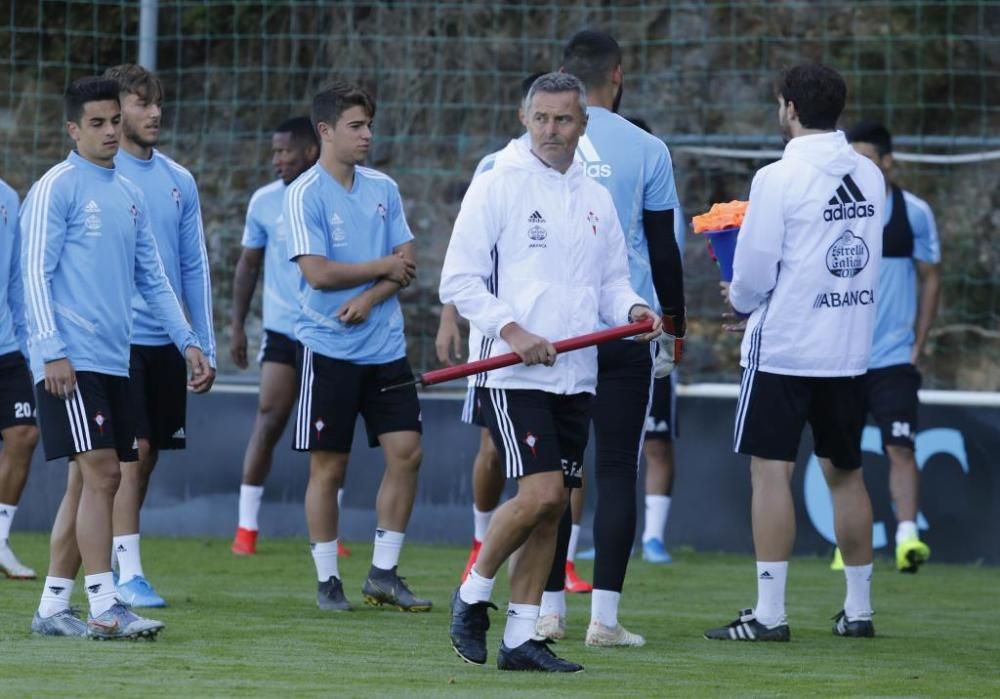 El Celta se ejercita en A Madroa para continuar la pretemporada