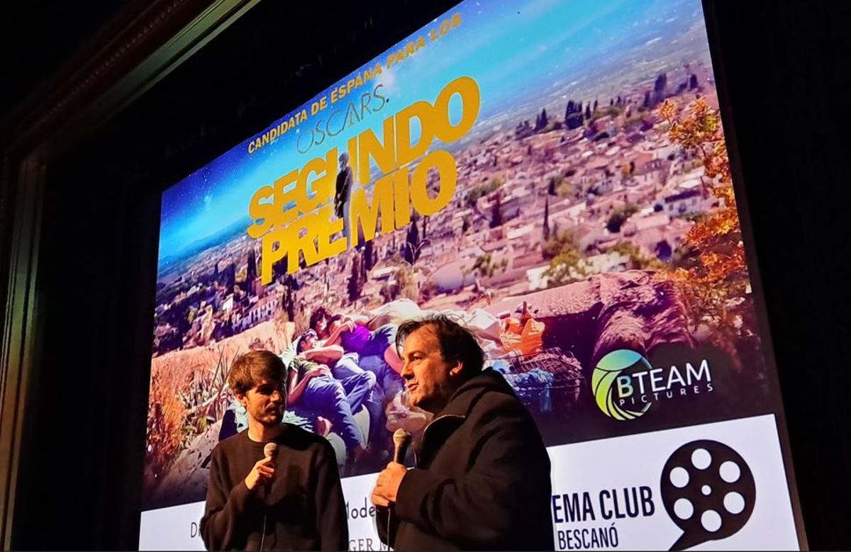 El director gironí Isaki Lacuesta presentant «Segundo premio».