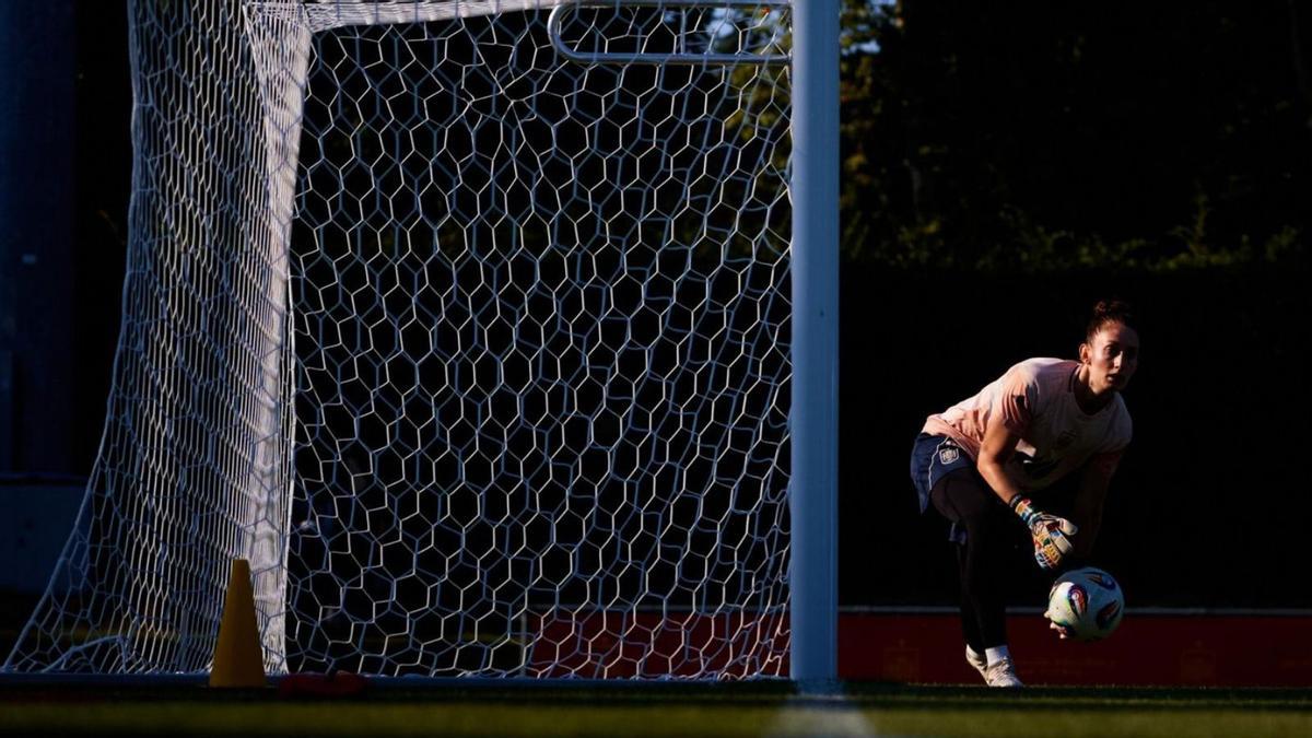 Nanclares, en un entrenament amb la selecció espanyola durant l’Eurocopa. | RFEF Nanclares, en un entrenament amb la selecció espanyola durant l’Eurocopa. | RFEF