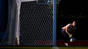 Nanclares, en un entrenament amb la selecció espanyola durant l’Eurocopa. | RFEF