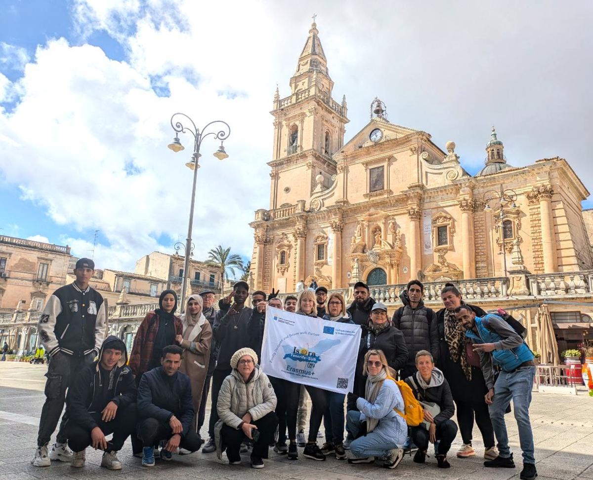 Alumnos del Cepa Isora `participando en programa Erasmus.