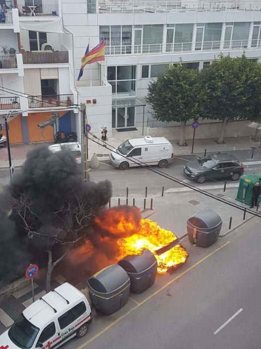 Incendio en el centro de Ibiza