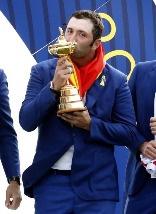 El equipo europeo celebra su victoria en la Ryder Cup