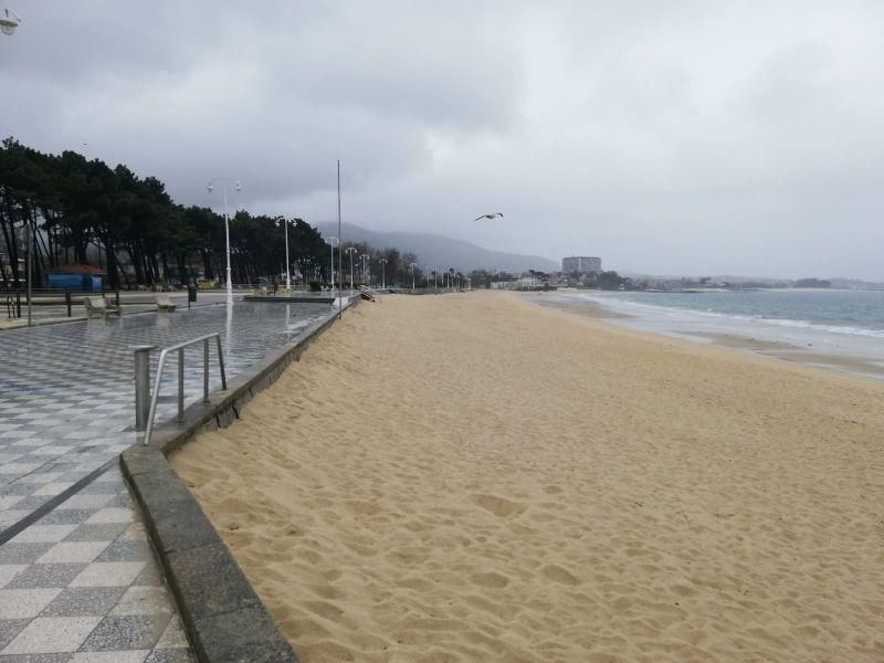 Así vive Vigo las primeras jornadas de emergencia sanitaria por coronavirus: con las calles vacías. // José Lores | Alba Villar | Mario Nespereira | FdV