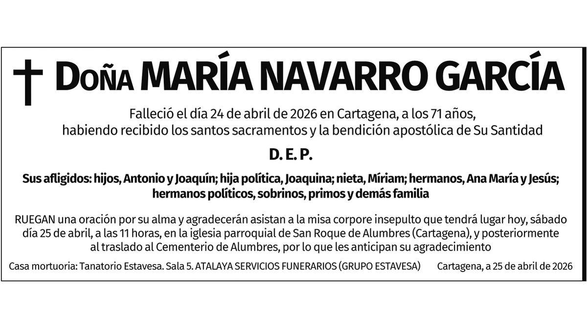 Dª María Navarro García