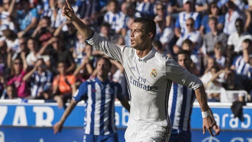 Cristiano Ronaldo y Morata mantienen líder al Real Madrid (1-4)