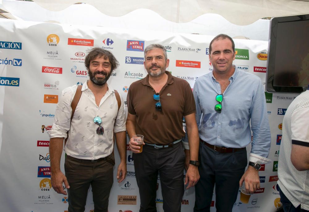 Victor San Bartolomé, Francisco Berenguer, de Estrella Damm, e Ignacio de Miguel, de Estrella Levante.