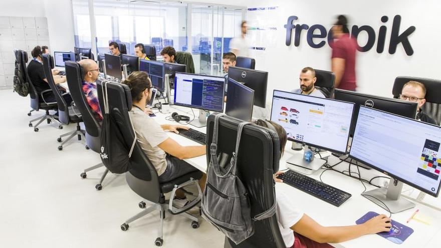 Imagen de una de las oficinas de Freepik.