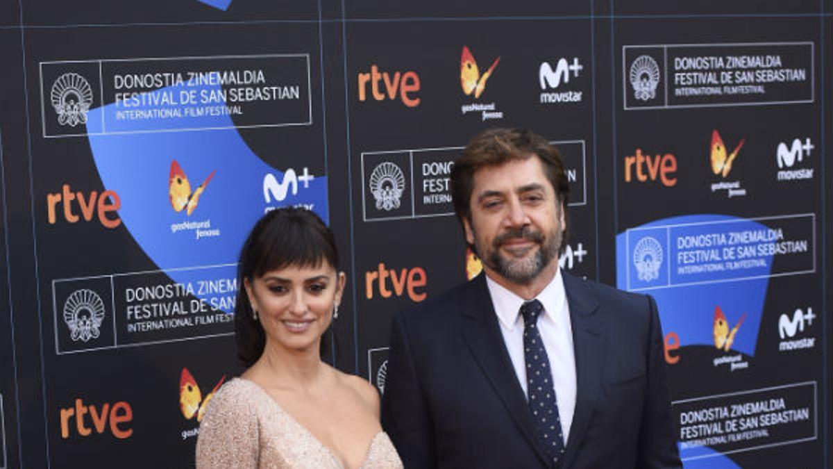 Penélope Cruz y Javier Bardem en el Festival de cine de San Sebastián