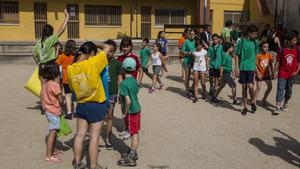 Niños de colonias con la Fundació Pere Tarrés.