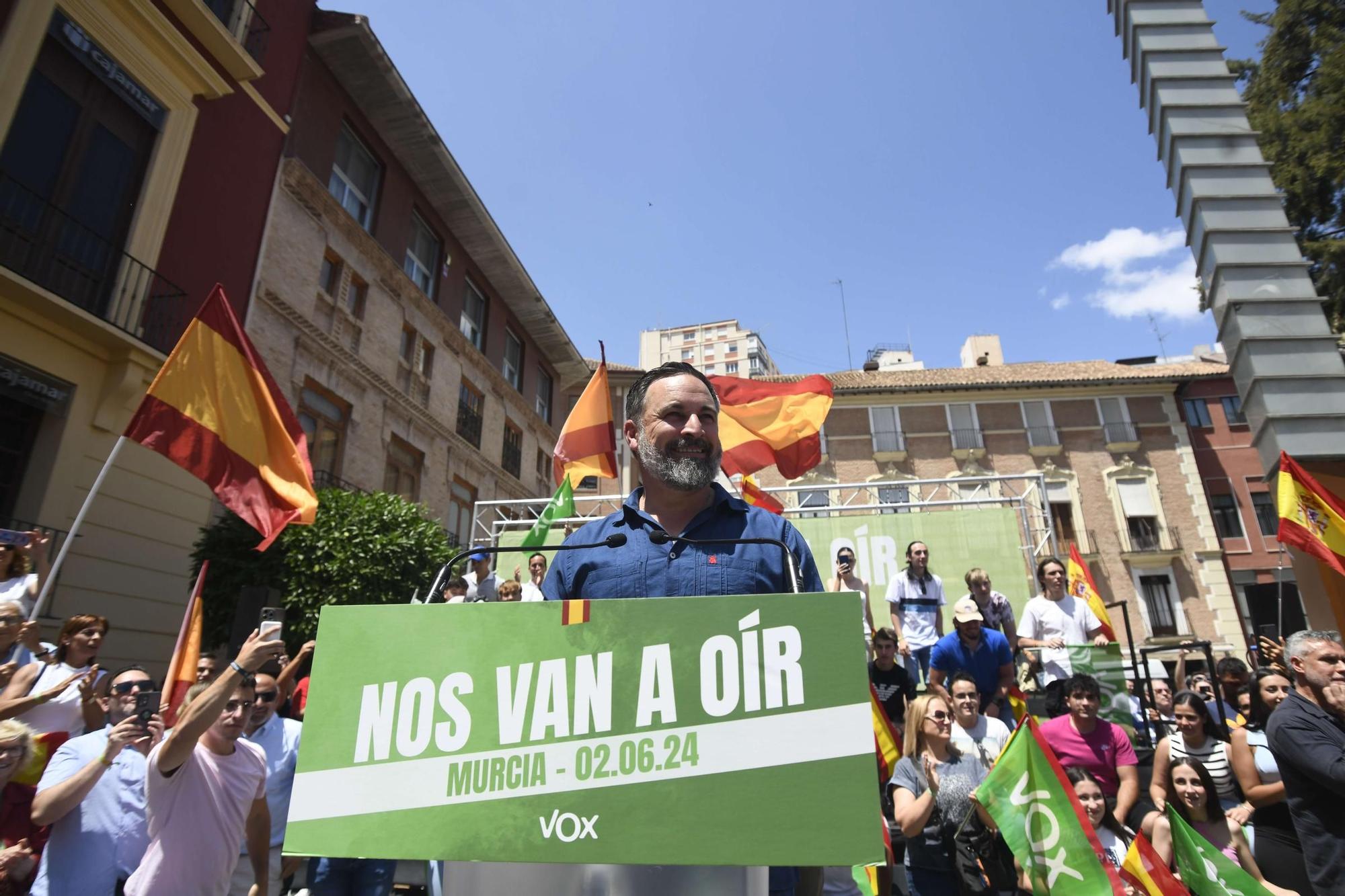 Acto de Santiago Abascal y Jorge Buxadé en Murcia