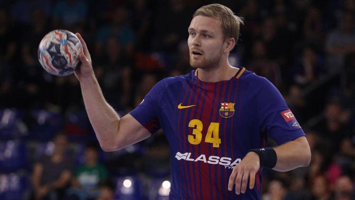 Aron Palmarsson está muy contento en el Barça