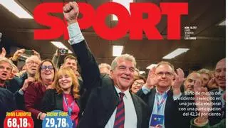 Esta es la portada de SPORT de hoy, lunes 17 de marzo