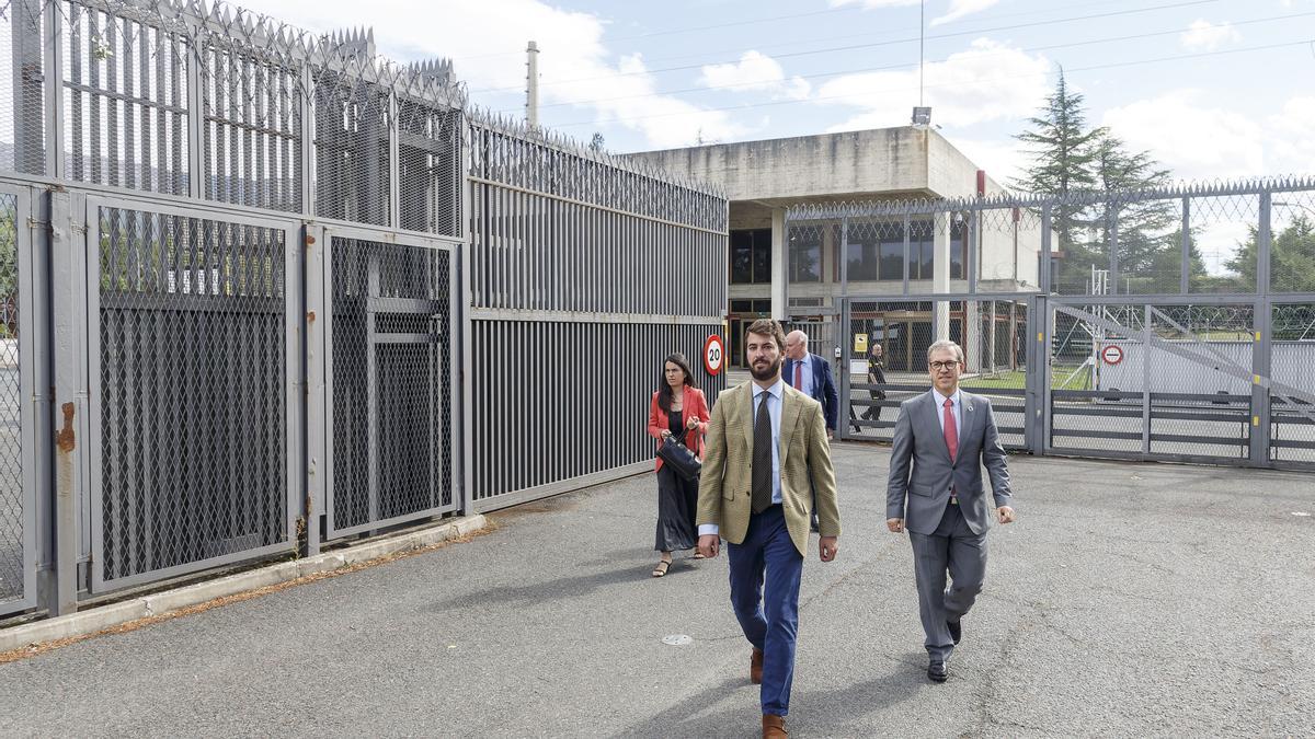 El vicepresidente de la Junta de Castilla y León, Juan García-Gallardo, visita la central nuclear de Santa María de Garoña