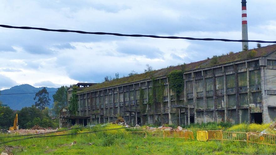 Nueva fase de derribos en Nitrastur para hacer hueco al parque logístico sanitario