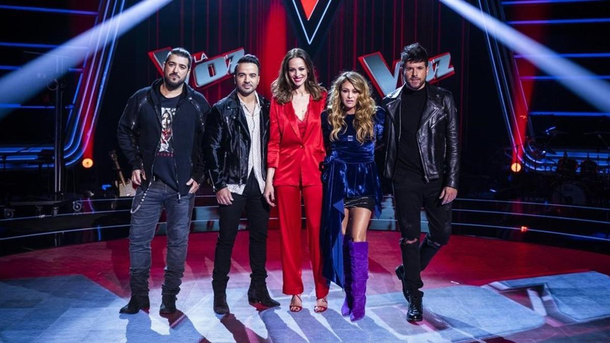 ANTONIO OROZCO, LUIS FONSI, EVA GONZÁLEZ, PAULINA RUBIO Y PABLO LÓPEZ