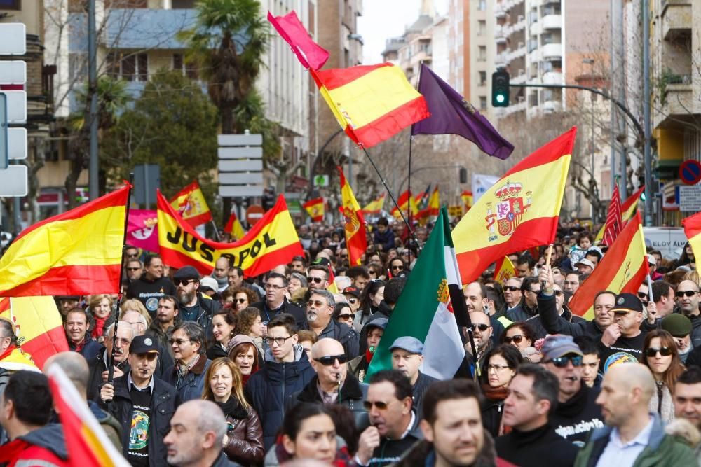 Manifestación de Jusapol en Zamora