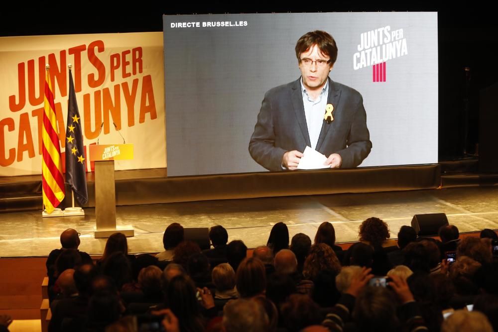 Acte central de la campanya de Junts per Catalunya a Girona