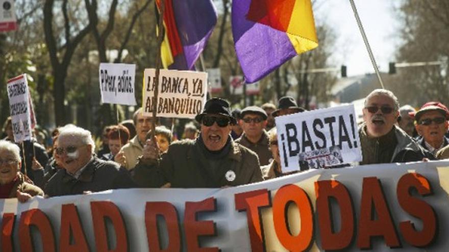 Las mareas ciudadanas toman el corazón de Madrid contra los recortes