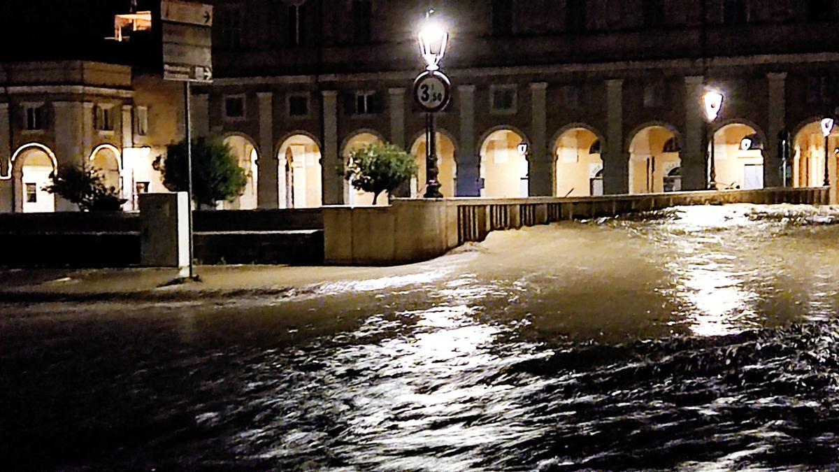 Las calles de Sengallia, anegadas.