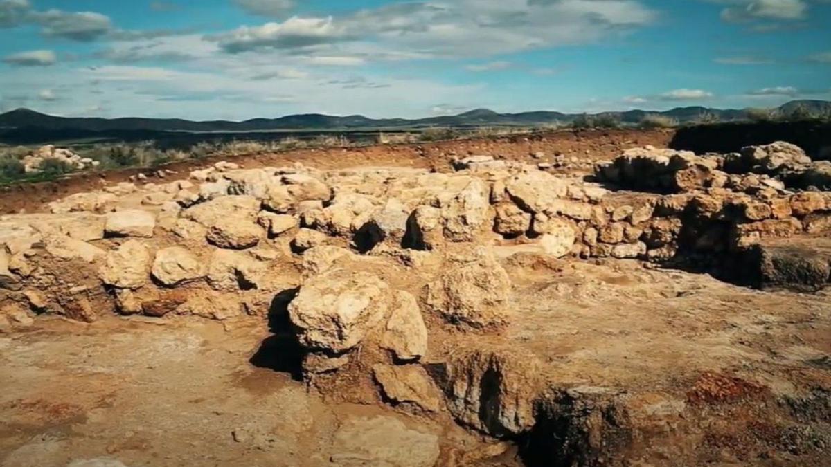 Restos hallados en el yacimiento celtibérico de El Castillo, en Villarroya del Campo. | SERVICIO ESPECIAL