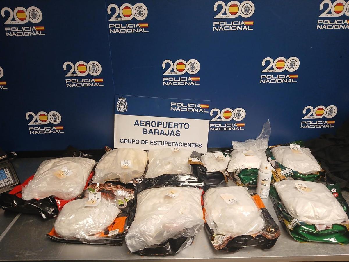 La droga que se ocultaba dentro de los falsos paquetes de café.