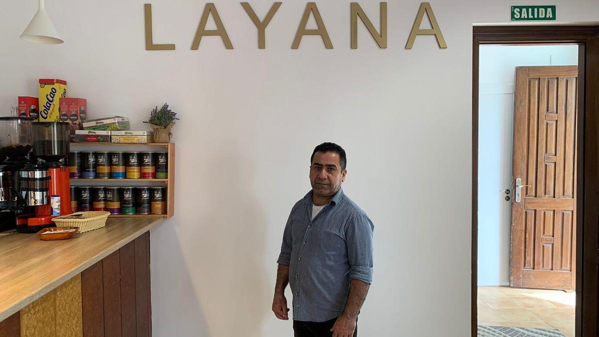 Yassin Smail trabaja desde 2019 en el Centro Social de Layana (Cinco Villas).