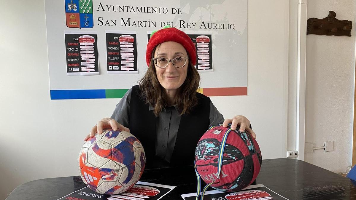 Cintia Ordóñez, en la presentación de las actividades deportivas.