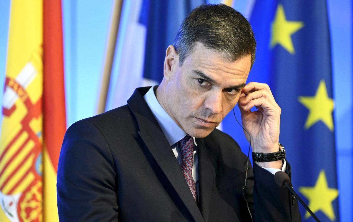 El presidente del Gobierno, Pedro Sánchez, en Helsinki.