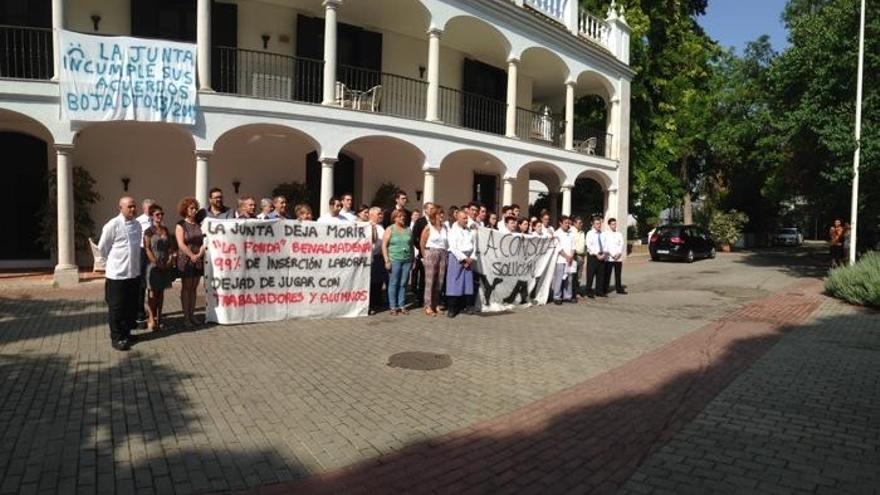 Concentración en La Cónsula.