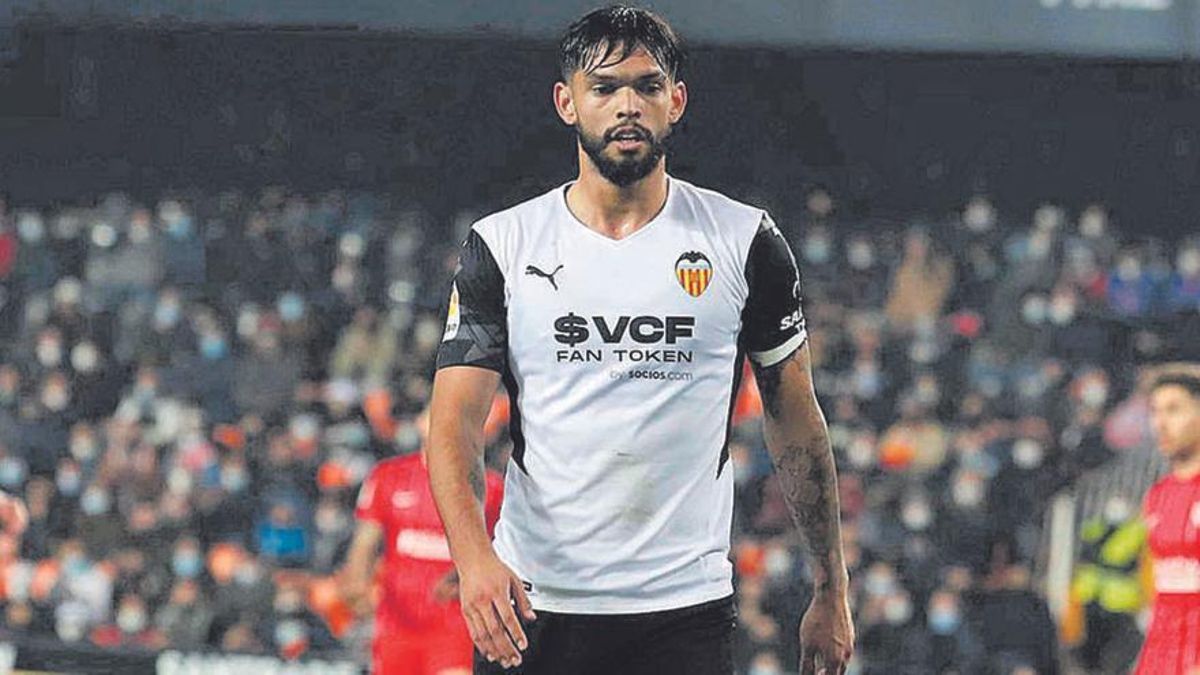 Alderete con el Valencia CF