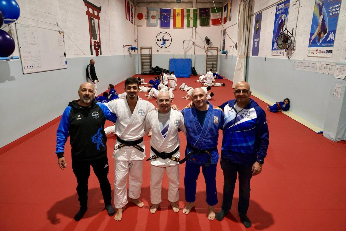 Los cinco promotores del Centro Deportivo Nagare
