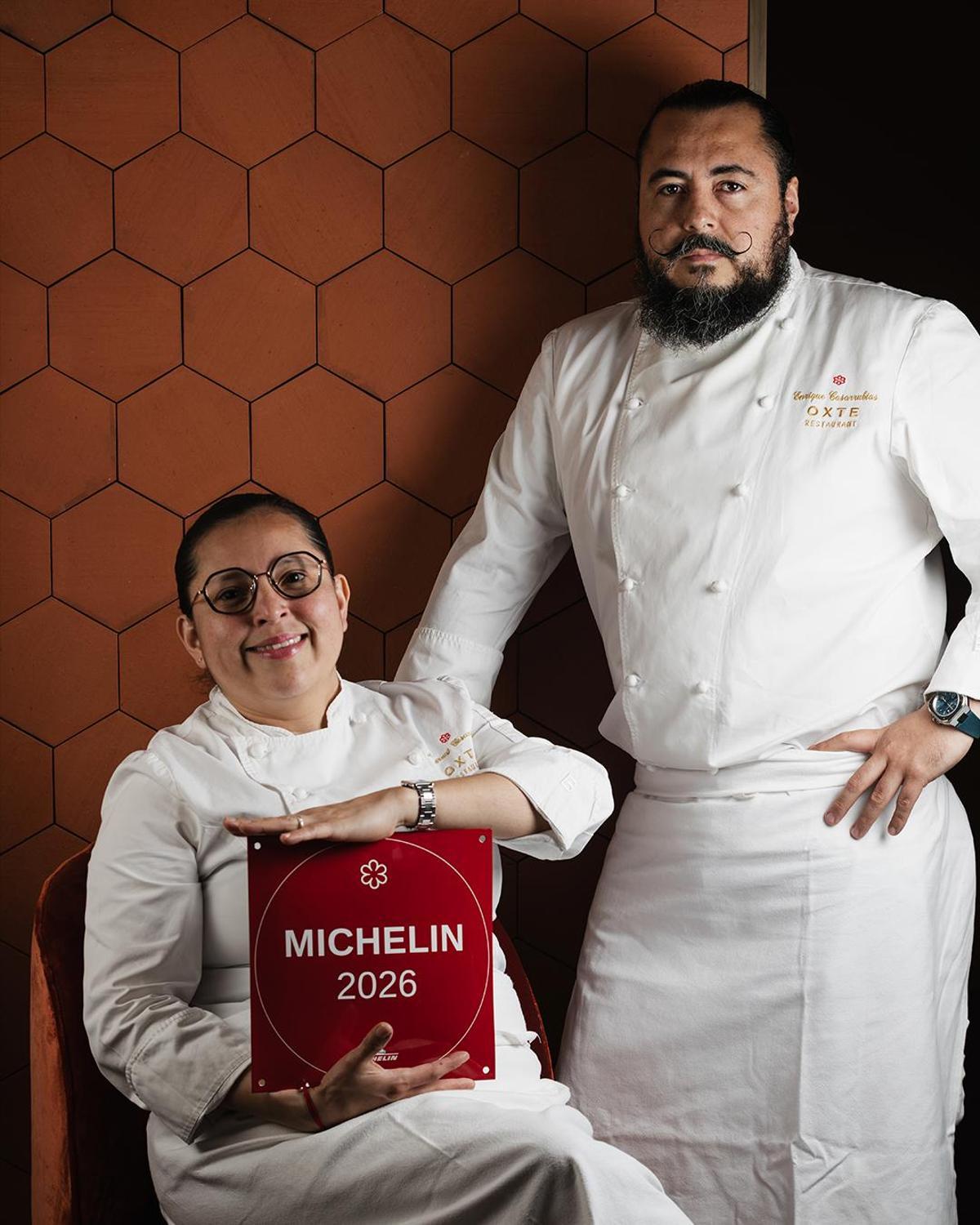Mon Estrada y Kike Casarrubias, galardonados con una estrella Michelin.